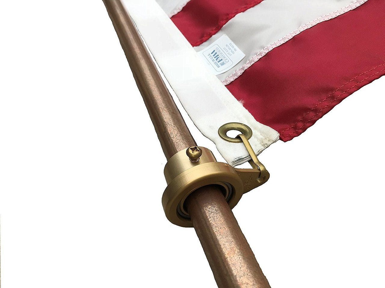 Stanwood Wind Sculpture: Non Tangle Flagpole Rings, Anodized Aluminum with Stainless Steel Bearing - 1", Pack of 2 - Proudly MADE IN THE USA