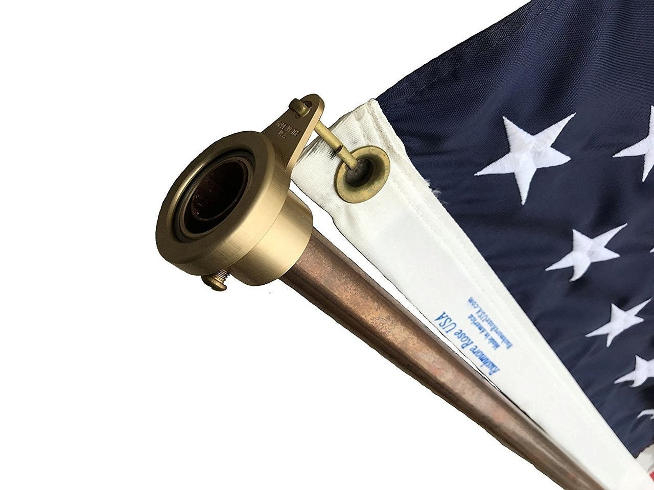 Stanwood Wind Sculpture: Non Tangle Flagpole Rings, Anodized Aluminum with Stainless Steel Bearing - 1", Pack of 2 - Proudly MADE IN THE USA