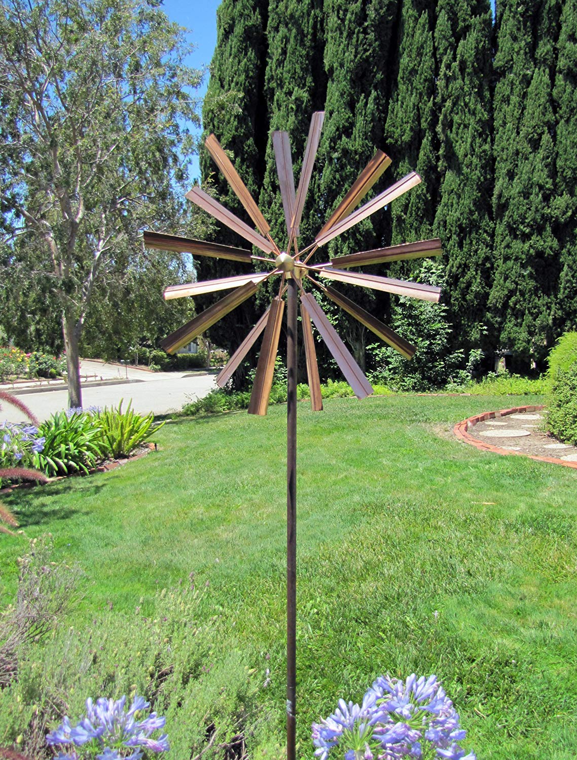 Stanwood Wind Sculpture: Double Windmill Spinner