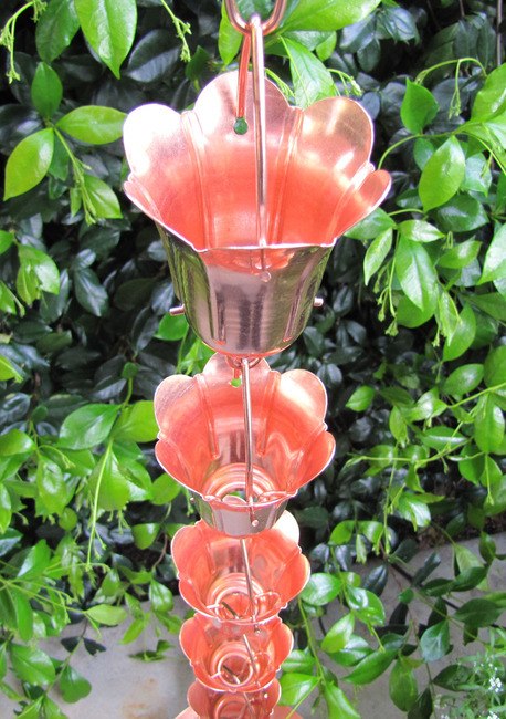 Stanwood Rain Chain: Tulip Flower Blossom 8-ft
