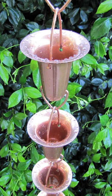 Stanwood Rain Chain: Funnel/Cup Shape 8-ft