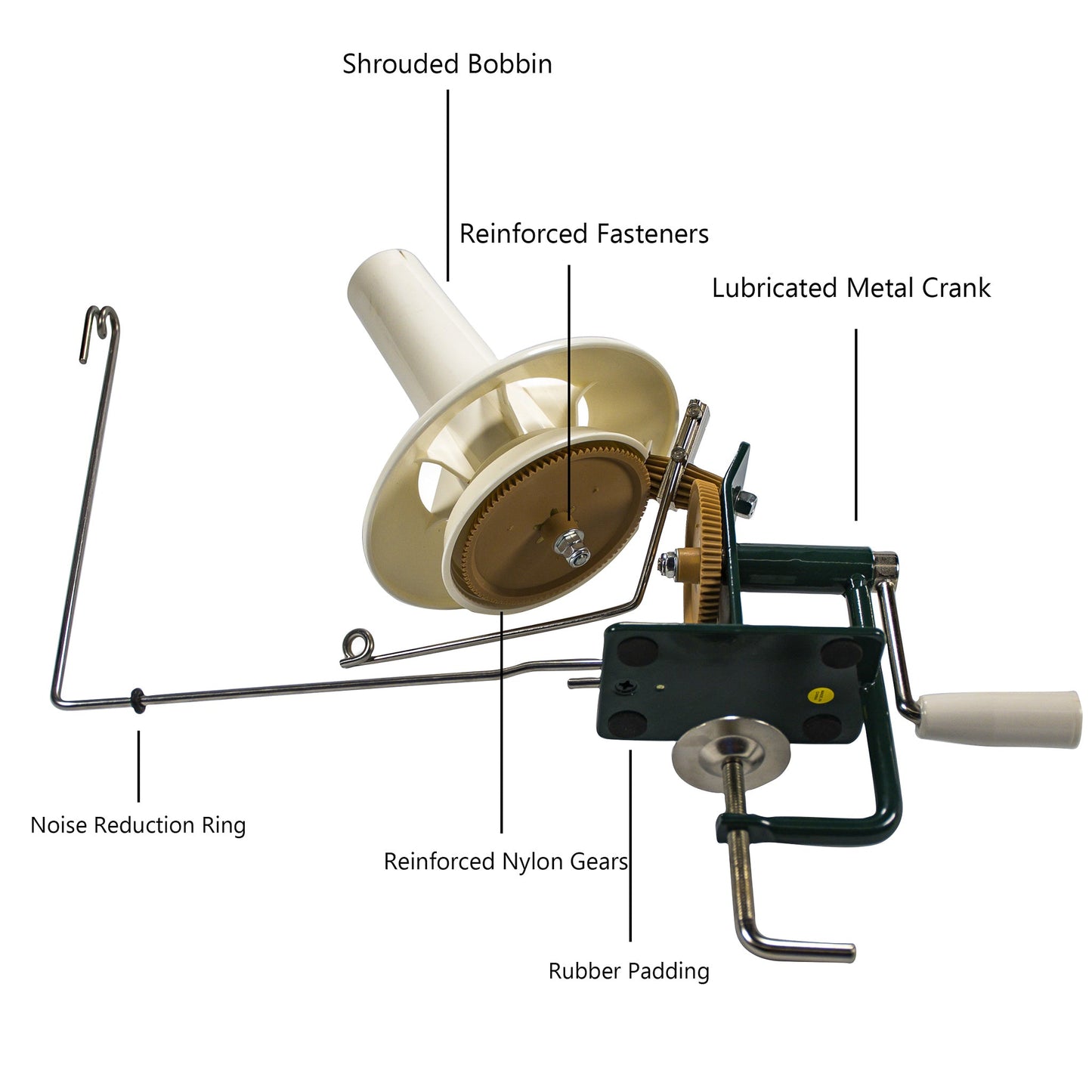 Stanwood Needlecraft: Large Metal Yarn Ball Winder 10 oz - Heavy Duty