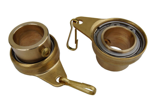 Stanwood Wind Sculpture: Non Tangle Flagpole Swivel/Rotating Ring,  Brass Spinner with Stainless Steel Bearing - 1", Pack of 2 - Imported